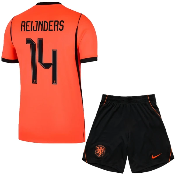 Nizozemsko Tijjani Reijnders 14 Dětský Domácí Dres MS 2026 Nizozemsko Tijjani Reijnders 14 Dětský Domácí Dres MS 2026