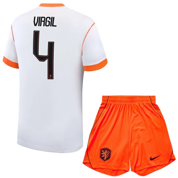 Nizozemsko Virgil van Dijk 4 Dětský Venkovní Dres MS 2026 Nizozemsko Virgil van Dijk 4 Dětský Venkovní Dres MS 2026