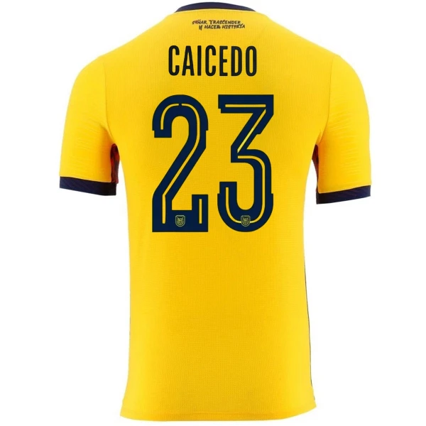 Ekvádor Moisés Caicedo 23 Domácí Dres MS 2026