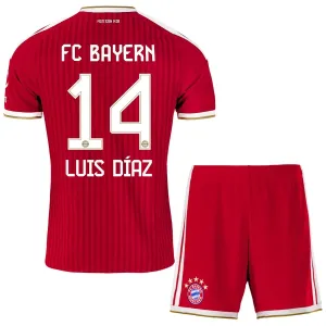 FC Bayern Mnichov Luis Díaz 14 Dětský Domácí Dres 2026/27 FC Bayern Mnichov Luis Díaz 14 Dětský Domácí Dres 2026/27