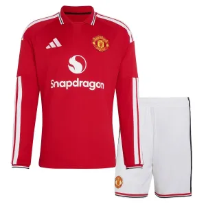 Manchester United Dětský Domácí Dres 2026/27 - Dlouhý Rukáv Manchester United Dětský Domácí Dres 2026/27 - Dlouhý Rukáv