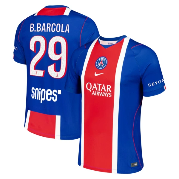 PSG Bradley Barcola 29 Domácí Dres 2026/27 PSG Bradley Barcola 29 Domácí Dres 2026/27