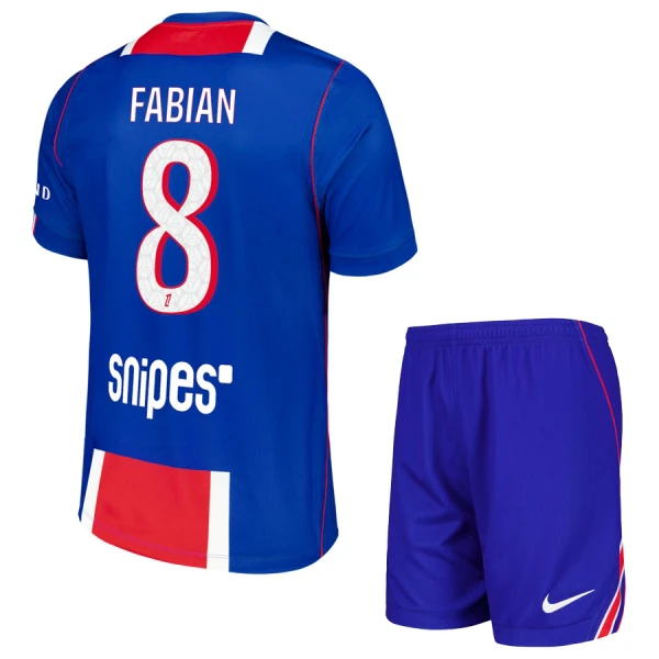 PSG Fabián Ruiz 8 Dětský Domácí Dres 2026/27 PSG Fabián Ruiz 8 Dětský Domácí Dres 2026/27