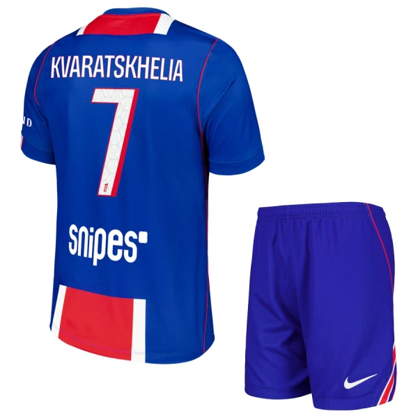 PSG Khvicha Kvaratskhelia 7 Dětský Domácí Dres 2026/27 PSG Khvicha Kvaratskhelia 7 Dětský Domácí Dres 2026/27
