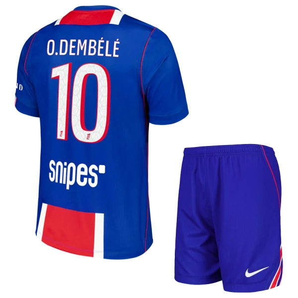 PSG Ousmane Dembélé 10 Dětský Domácí Dres 2026/27 PSG Ousmane Dembélé 10 Dětský Domácí Dres 2026/27