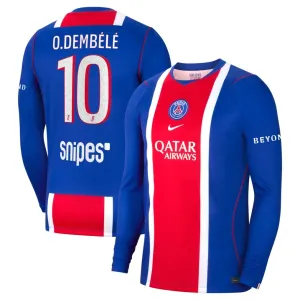 PSG Ousmane Dembélé 10 Domácí Dres 2026/27 - Dlouhý Rukáv PSG Ousmane Dembélé 10 Domácí Dres 2026/27 - Dlouhý Rukáv