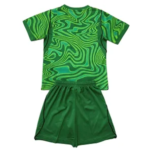 Brazílie Dětský Domácí Brankářské Dres MS 2026 Zelená