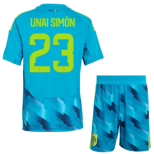 Španělsko Unai Simon 23 Dětský Brankářské Dres MS 2026 Španělsko Unai Simon 23 Dětský Brankářské Dres MS 2026