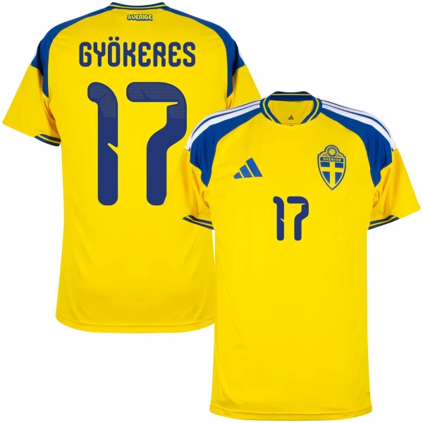 Švédsko Viktor Gyökeres 17 Domácí Dres MS 2026