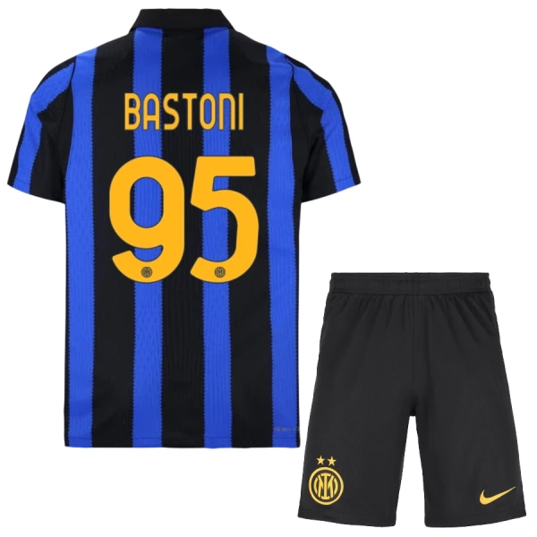 Inter Milán Alessandro Bastoni 95 Dětský Domácí Dres 2026/27 Inter Milán Alessandro Bastoni 95 Dětský Domácí Dres 2026/27