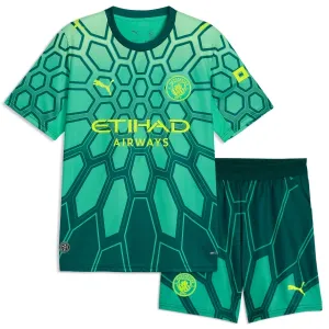 Manchester City Dětský Domácí Brankářské Dres 2026/27 Zelená