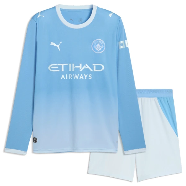 Manchester City Dětský Domácí Dres 2026/27 - Dlouhý Rukáv Manchester City Dětský Domácí Dres 2026/27 - Dlouhý Rukáv
