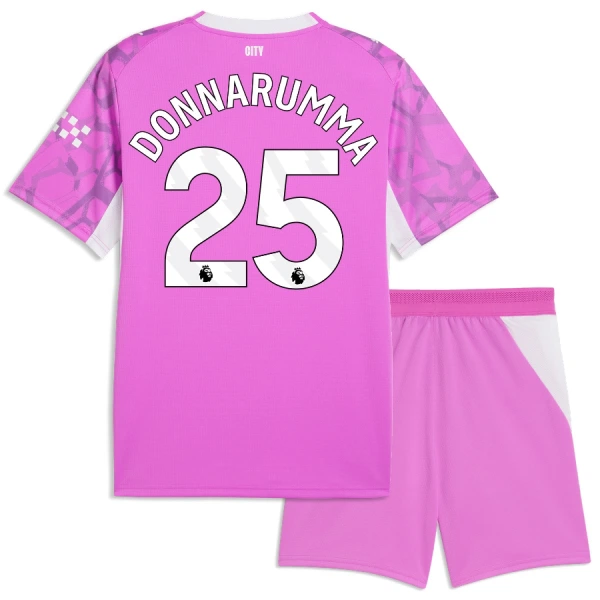 Manchester City Gianluigi Donnarumma 25 Dětský Venkovní Brankářské Dres 2026/27 Růžová Manchester City Gianluigi Donnarumma 25 Dětský Venkovní Brankářské Dres 2026/27 Růžová