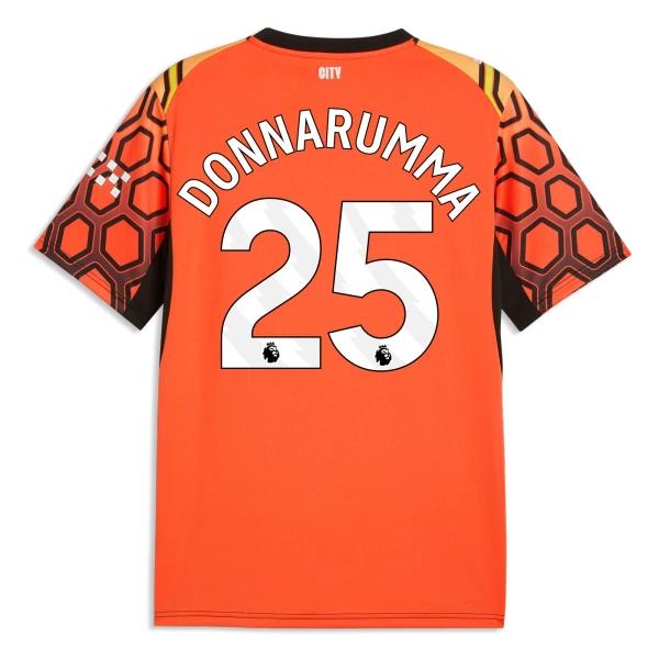 Manchester City Gianluigi Donnarumma 25 Třetí Brankářské Dres 2026/27 Oranžová Manchester City Gianluigi Donnarumma 25 Třetí Brankářské Dres 2026/27 Oranžová