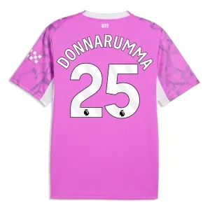 Manchester City Gianluigi Donnarumma 25 Venkovní Brankářské Dres 2026/27 Růžová