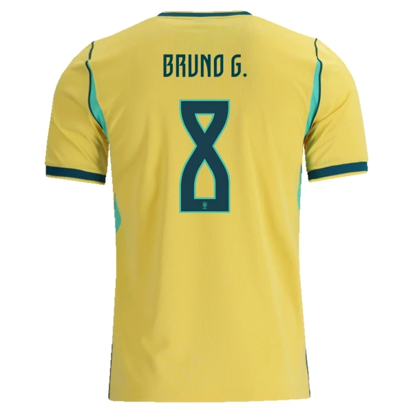 Brazílie Bruno Guimaraes 8 Domácí Dres MS 2026 Brazílie Bruno Guimaraes 8 Domácí Dres MS 2026