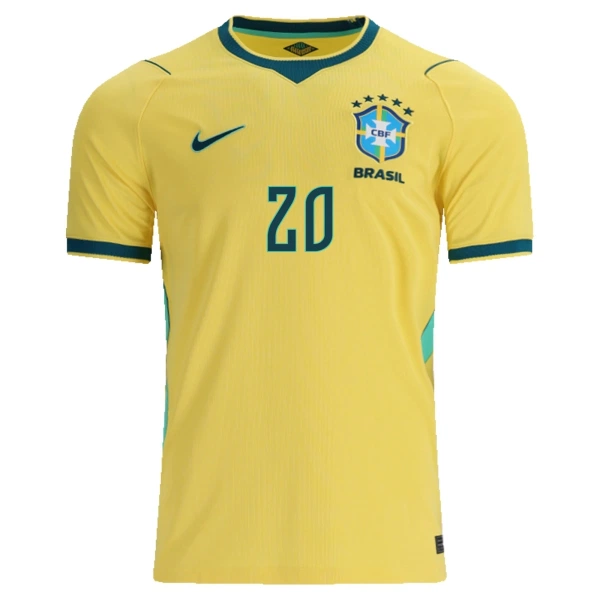 Brazílie Estêvão 20 Domácí Dres MS 2026