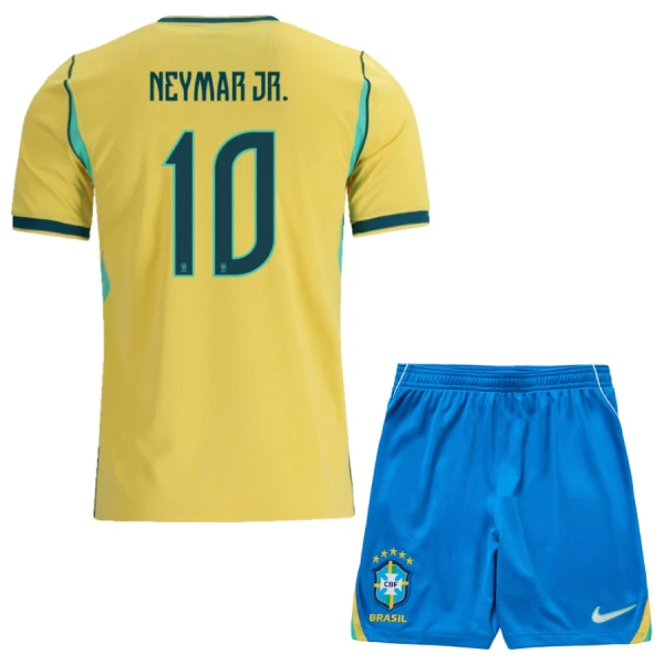 Brazílie Neymar JR 10 Dětský Domácí Dres MS 2026 Brazílie Neymar JR 10 Dětský Domácí Dres MS 2026