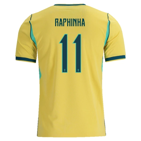 Brazílie Raphinha 11 Domácí Dres MS 2026 Brazílie Raphinha 11 Domácí Dres MS 2026