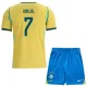 Brazílie Vinicius Junior 7 Dětský Domácí Dres MS 2026 Brazílie Vinicius Junior 7 Dětský Domácí Dres MS 2026