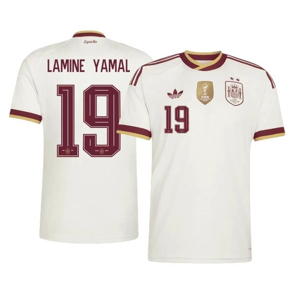 Španělsko 2 Stars Lamine Yamal 19 Venkovní Dres MS 2026