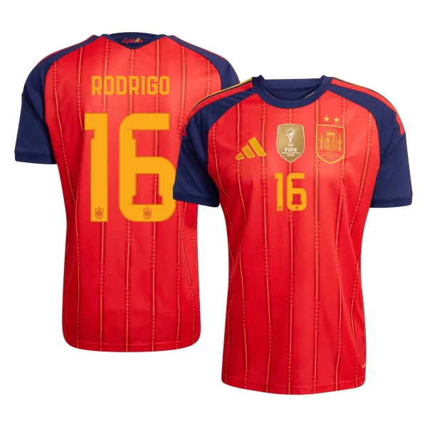 Španělsko 2 Stars Rodrigo 16 Domácí Dres MS 2026 Španělsko 2 Stars Rodrigo 16 Domácí Dres MS 2026