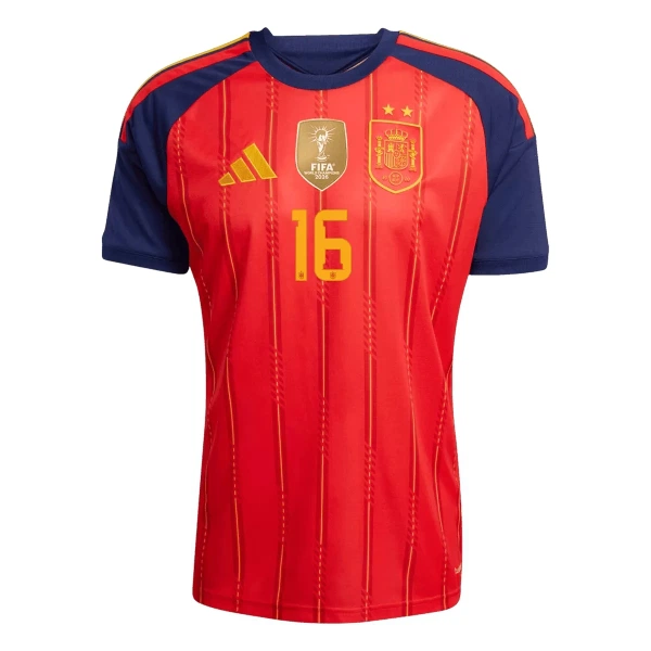 Španělsko 2 Stars Rodrigo 16 Domácí Dres MS 2026