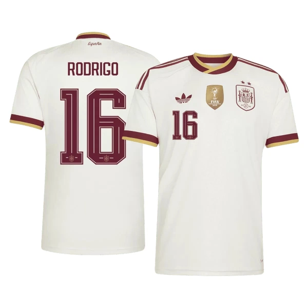 Španělsko 2 Stars Rodrigo 16 Venkovní Dres MS 2026 Španělsko 2 Stars Rodrigo 16 Venkovní Dres MS 2026
