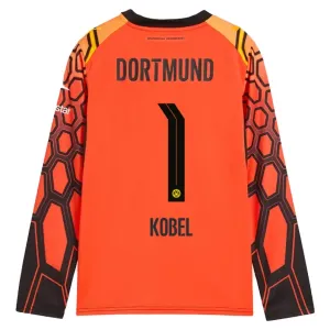 Borussia Dortmund Gregor Kobel 1 Domácí Brankářské Dres 2026/27 Oranžová - Dlouhý Rukáv