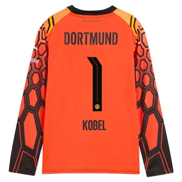 Borussia Dortmund Gregor Kobel 1 Domácí Brankářské Dres 2026/27 Oranžová - Dlouhý Rukáv Borussia Dortmund Gregor Kobel 1 Domácí Brankářské Dres 2026/27 Oranžová - Dlouhý Rukáv
