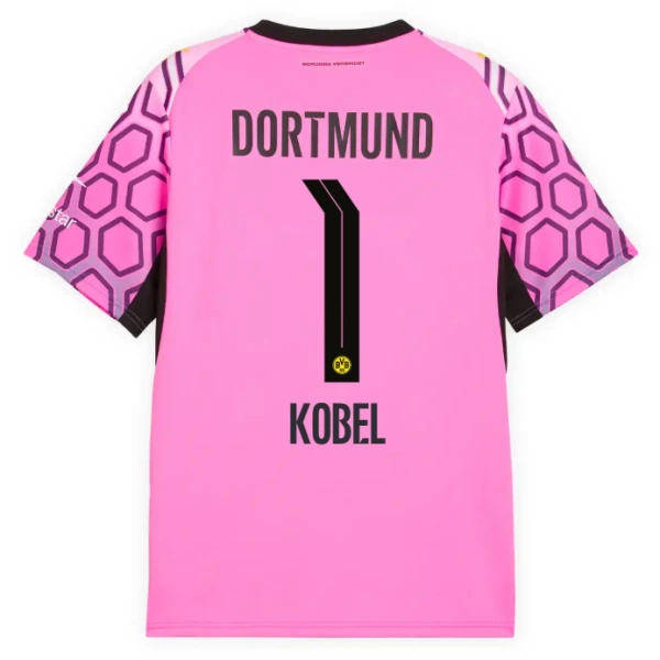 Borussia Dortmund Gregor Kobel 1 Venkovní Brankářské Dres 2026/27 Růžová Borussia Dortmund Gregor Kobel 1 Venkovní Brankářské Dres 2026/27 Růžová