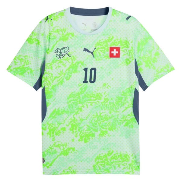 Švýcarsko Granit Xhaka 10 Venkovní Dres MS 2026