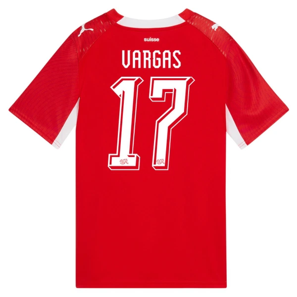 Švýcarsko Vargas 17 Domácí Dres MS 2026 Švýcarsko Vargas 17 Domácí Dres MS 2026