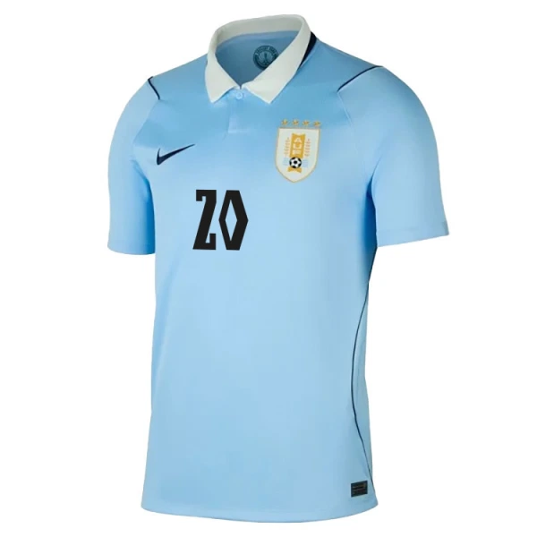 Uruguay Maximiliano Araujo 20 Domácí Dres MS 2026