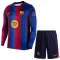 FC Barcelona Dětský Domácí Dres 2026/27 - Dlouhý Rukáv