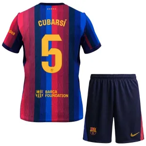 FC Barcelona Pau Cubarsí 5 Dětský Domácí Dres 2026/27