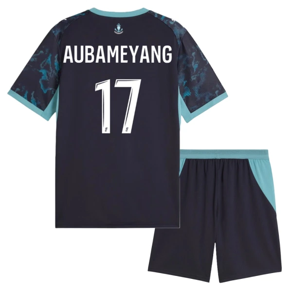 Olympique Marseille Aubameyang 17 Dětský Venkovní Dres 2026/27 Olympique Marseille Aubameyang 17 Dětský Venkovní Dres 2026/27