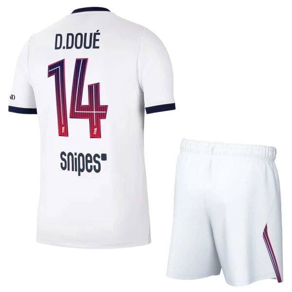 PSG Désiré Doué 14 Dětský Venkovní Dres 2026/27 PSG Désiré Doué 14 Dětský Venkovní Dres 2026/27
