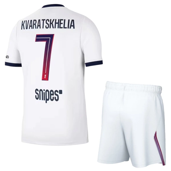 PSG Khvicha Kvaratskhelia 7 Dětský Venkovní Dres 2026/27