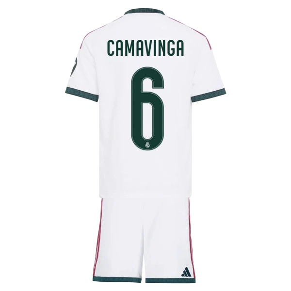 Real Madrid Eduardo Camavinga 6 Dětský Domácí Dres 2026/27 Real Madrid Eduardo Camavinga 6 Dětský Domácí Dres 2026/27
