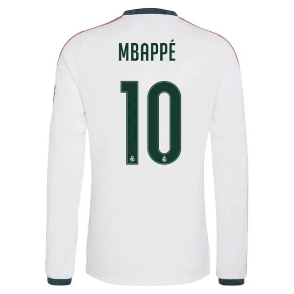 Real Madrid Kylian Mbappé 10 Domácí Dres 2026/27 - Dlouhý Rukáv Real Madrid Kylian Mbappé 10 Domácí Dres 2026/27 - Dlouhý Rukáv