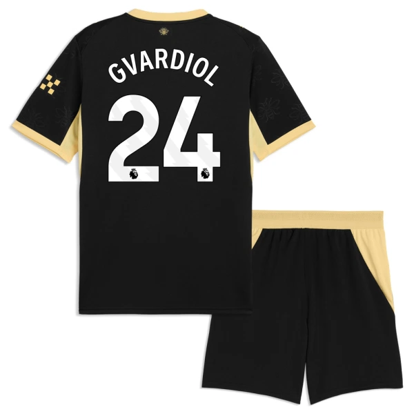 Manchester City Josko Gvardiol 24 Dětský Venkovní Dres 2026/27 Manchester City Josko Gvardiol 24 Dětský Venkovní Dres 2026/27