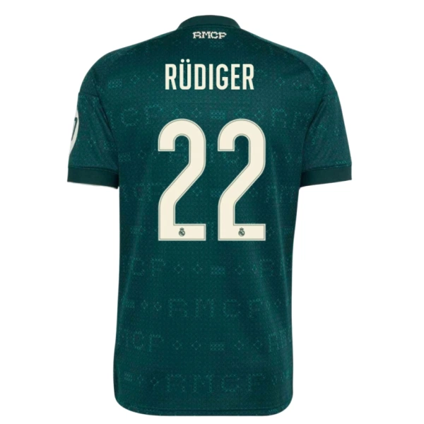 Real Madrid Antonio Rüdiger 22 Venkovní Dres 2026/27 Real Madrid Antonio Rüdiger 22 Venkovní Dres 2026/27