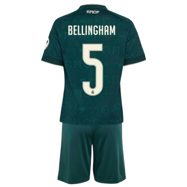 Real Madrid Jude Bellingham 5 Dětský Venkovní Dres 2026/27 Real Madrid Jude Bellingham 5 Dětský Venkovní Dres 2026/27