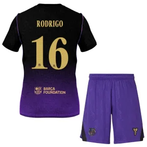 FC Barcelona Rodrigo 16 Dětský Venkovní Dres 2026/27