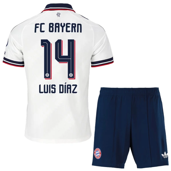 FC Bayern Mnichov Luis Díaz 14 Dětský Venkovní Dres 2026/27