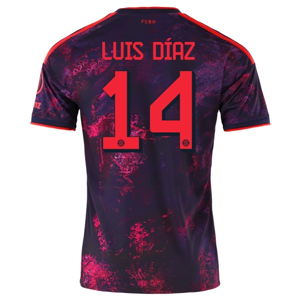 FC Bayern Mnichov Luis Díaz 14 Třetí Dres 2026/27 FC Bayern Mnichov Luis Díaz 14 Třetí Dres 2026/27