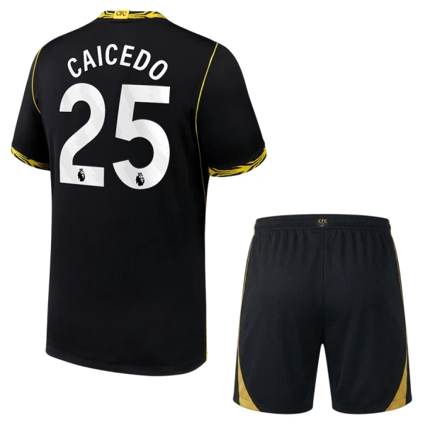 Chelsea Moisés Caicedo 25 Dětský Venkovní Dres 2026/27 Chelsea Moisés Caicedo 25 Dětský Venkovní Dres 2026/27