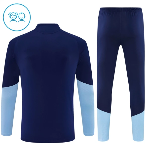 Ajax Dětský Tréninková Souprava s Mikinou na 1/4 Zip 2026/27 Modrá