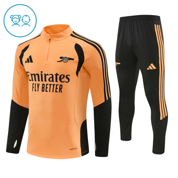 Arsenal Dětský Tréninková Souprava s Mikinou na 1/4 Zip 2026/27 Žlutá Arsenal Dětský Tréninková Souprava s Mikinou na 1/4 Zip 2026/27 Žlutá